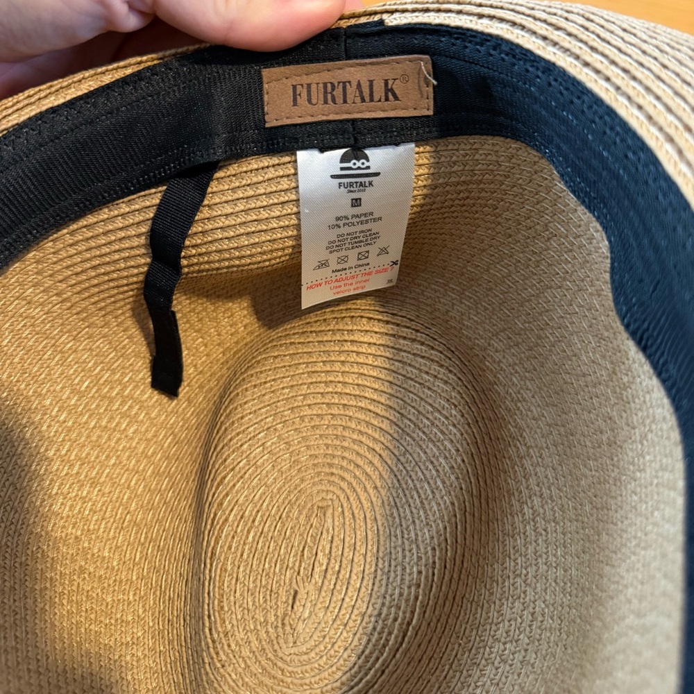 Stylish Tan Fedora Hat with Black Band - Picture 2 of 4